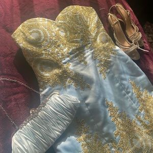 Stunning Sky Blue Mermaid Dress